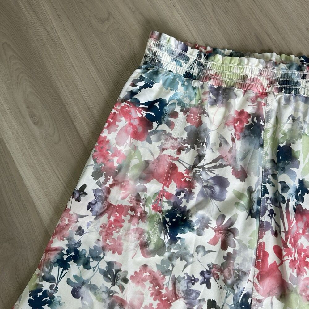 Athleta Lumen Floral Cream Jupe Savannah Skirt Size Large L - Picture 3 of 9